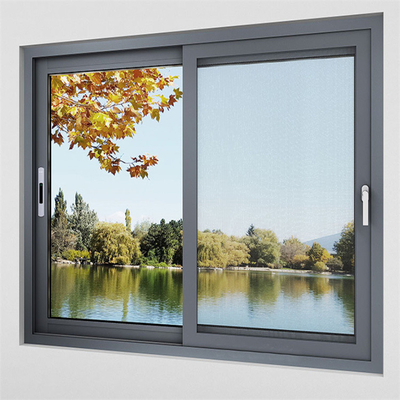 comprar Ventana de aluminio de dormitorio con vidrio deslizante superior y malla de pantalla de acero inoxidable online manufacture