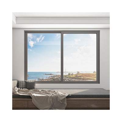 comprar Abrir horizontal de diseño moderno Aluminio ventana corredera con vidrio doble de ahorro de energía online manufacture