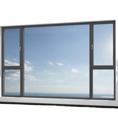 comprar Ventanas de vidrio soldado sin costura de aluminio con ventanas de casamento de ruptura térmica de 80 mm de ancho online manufacture
