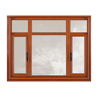 comprar Abrimiento horizontal Casamento de aluminio de grano de madera Ventanas aislante del sonido 35dB online manufacture