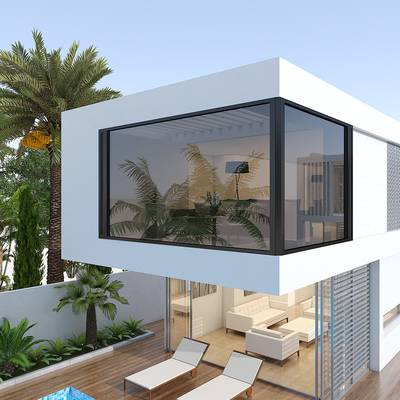 comprar 70S Coeficiente de aislamiento térmico Vidrio templado de aluminio Ventanas de cascada para villas online manufacture