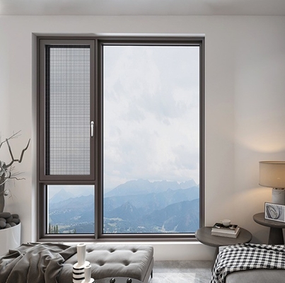 comprar Ventanas de aluminio de dormitorio con malla de mosquitos tipo de cortina colgante del distribuidor de ventanas online manufacture