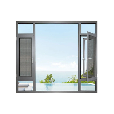 comprar Ventanas aisladas de aluminio de sello de 8 vías para dormitorio de villa diseñadas por expertos online manufacture
