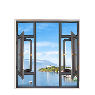 comprar Dormitorio de una pieza de soldadura sin costura de aluminio Casement Ventanas con malla de acero inoxidable online manufacture