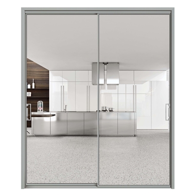 comprar 70 Coeficiente de aislamiento térmico Puertas correderas de vidrio de aluminio para diseño contemporáneo online manufacture