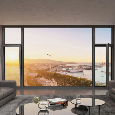 comprar 14 capas de sellado de aluminio triple acristalado ventanas para diseño personalizado de vidrio de la villa ventanas online manufacture