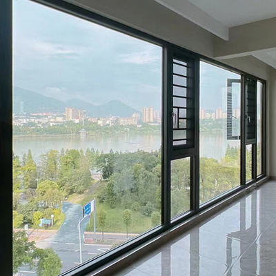 comprar 1.8mm de espesor de pared de aluminio Casement vidrio ventanas para superior y tamaño personalizado online manufacture