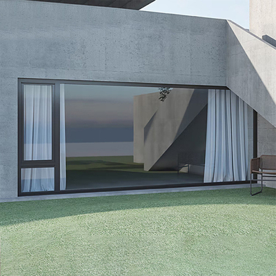 comprar Ventana de vidrio francesa de diseño personalizado de aluminio con espesor de pared de 1,8 mm online manufacture