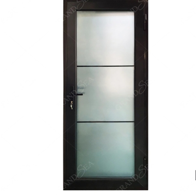 comprar Método de apertura de empuje y tira SKATE Standard Slim Luxury Color Negro Villa Casa de aluminio Casement Puertas de vidrio online manufacture
