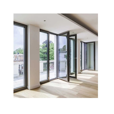 comprar Casa de la villa de la oficina de diseño de cercas modernas de aluminio impermeable puerta de cristal online manufacture