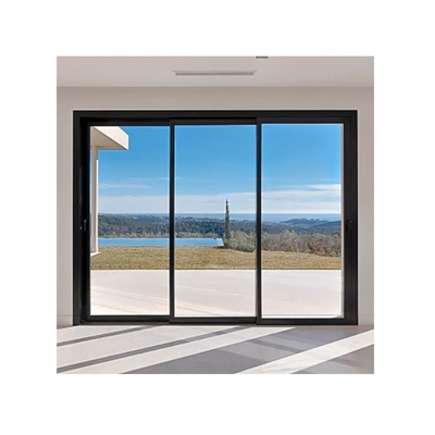 comprar Color opcional Brecha térmica Doble de seguridad templada puerta corredera de aluminio de vidrio 10% de descuento online manufacture