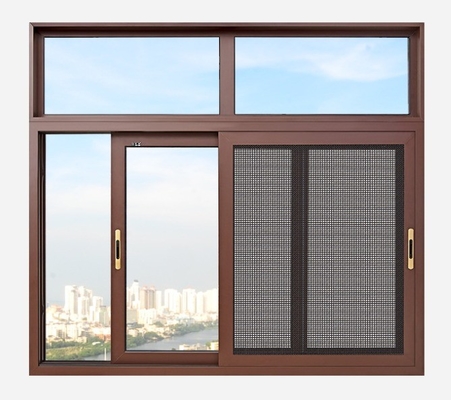 comprar Sección Puente roto Perfil de aluminio Contemporáneo y elegante de oficina Ventanas corredizas online manufacture