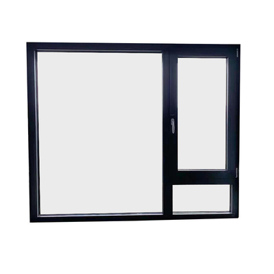 comprar Vidrio personalizado Puente roto negro de aluminio Ventanas con pantalla plegable online manufacture