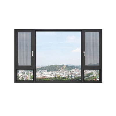 comprar Patrón de apertura horizontal estilo moderno Inodoro Cuadro de aluminio Ventanas de cristal online manufacture