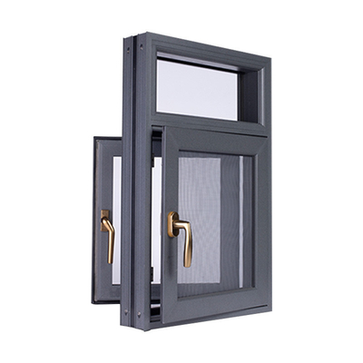 comprar Ventana de revestimiento de aluminio de vidrio templado de doble aislamiento para patrón de apertura horizontal online manufacture