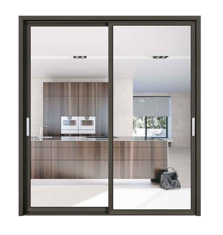 Top- Villa Casa Termal Break Puertas de vidrio de aluminio con pantalla Puertas de bajo valor de K