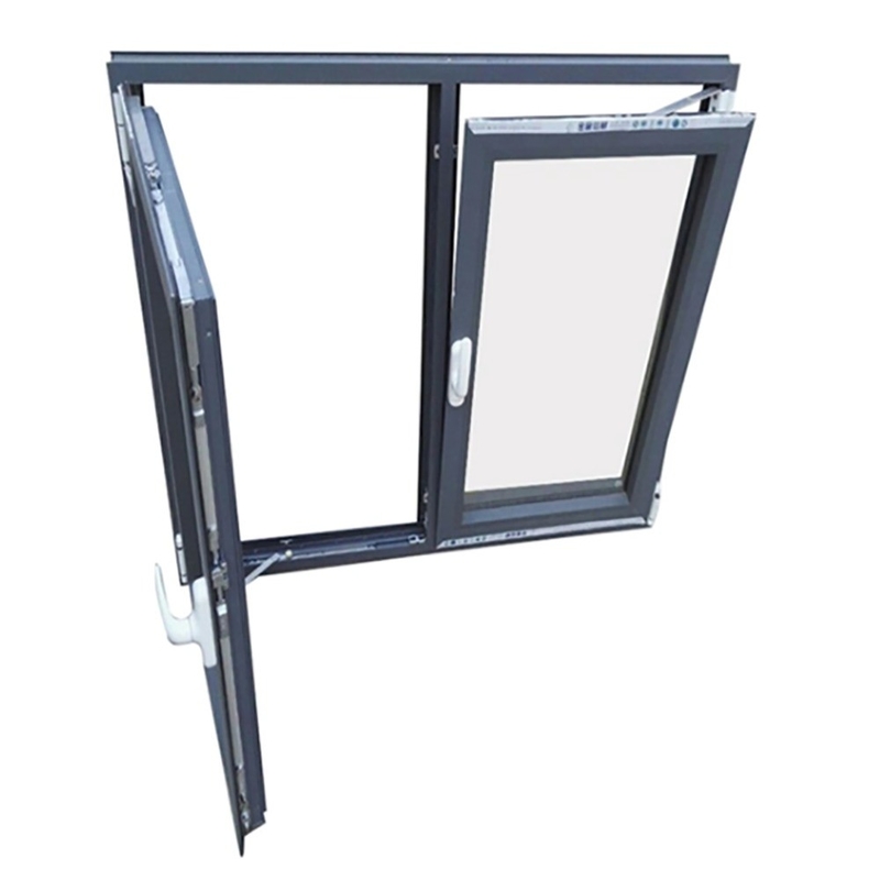 Superior 14 capas de sellado de aluminio y vidrio Casement ventanas para los requisitos del cliente