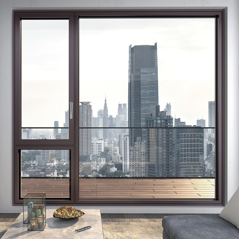 Viviendas modernas con ventanas y puertas de aluminio con coeficiente de aislamiento térmico ≤2.1