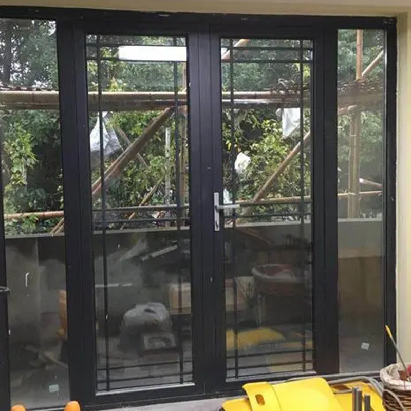 Puertas de vidrio de aluminio de ruptura térmica para casas de villa