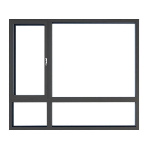 Ventanas de aluminio de dormitorio con malla de mosquitos tipo de cortina colgante del distribuidor de ventanas