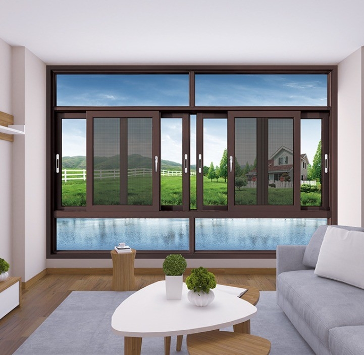 Ventanas aisladas de aluminio de sello de 8 vías para dormitorio de villa diseñadas por expertos