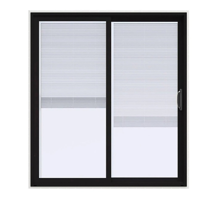 Puertas deslizantes de vidrio de aluminio de marco estrecho con método de apertura de tira y rodadura