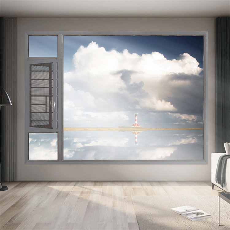 70S R D Diseño Villa de lujo de aluminio con ventana inclinada y giratoria con mejora de vidrio triplex