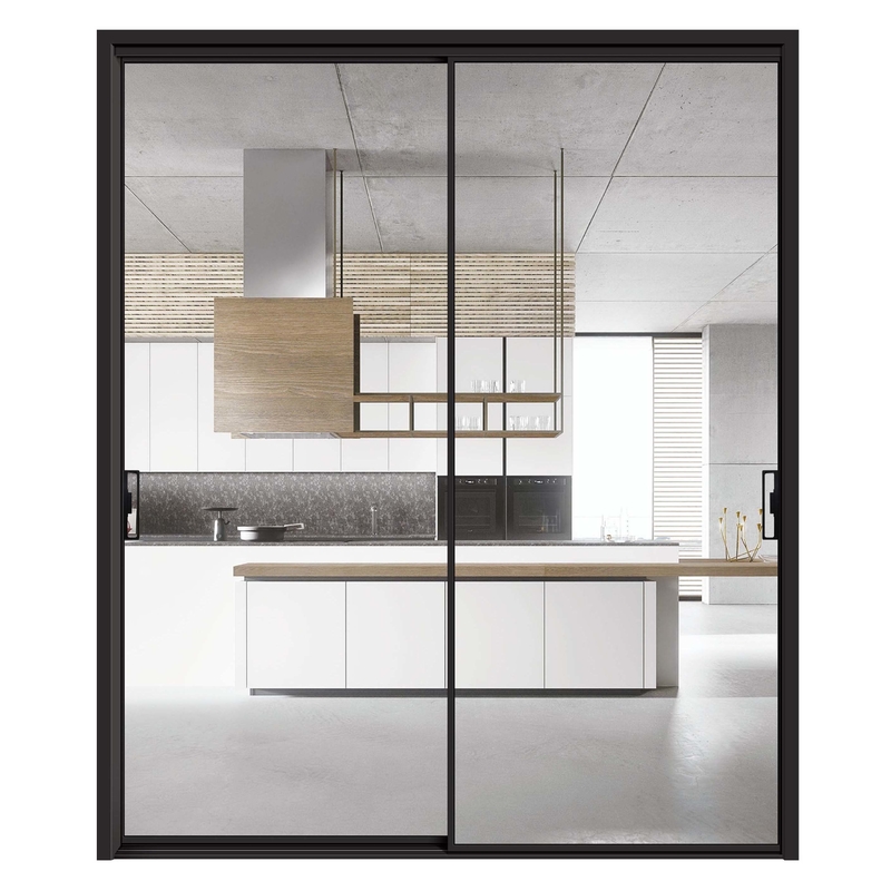 Puertas deslizantes de aluminio de marco estrecho personalizables para ventanas Solución de altos estándares