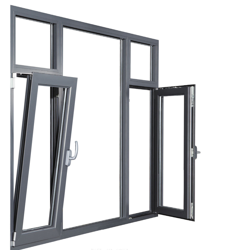 Tipo de cortina colgante Diseño personalizado Ventana de aluminio con un espesor de pared de 1,4 mm
