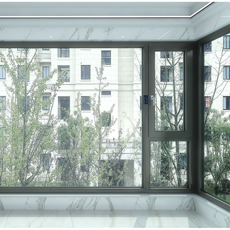 Cuadro de ventana de 76 mm espesor de pared de aluminio de 1,8 mm ventana de control móvil de Windows