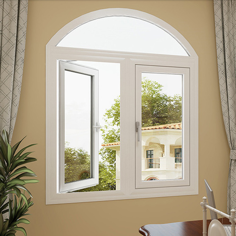 1.4mm espesor de la pared de aluminio Swing abierto ventana francesa para requisitos de diseño personalizado