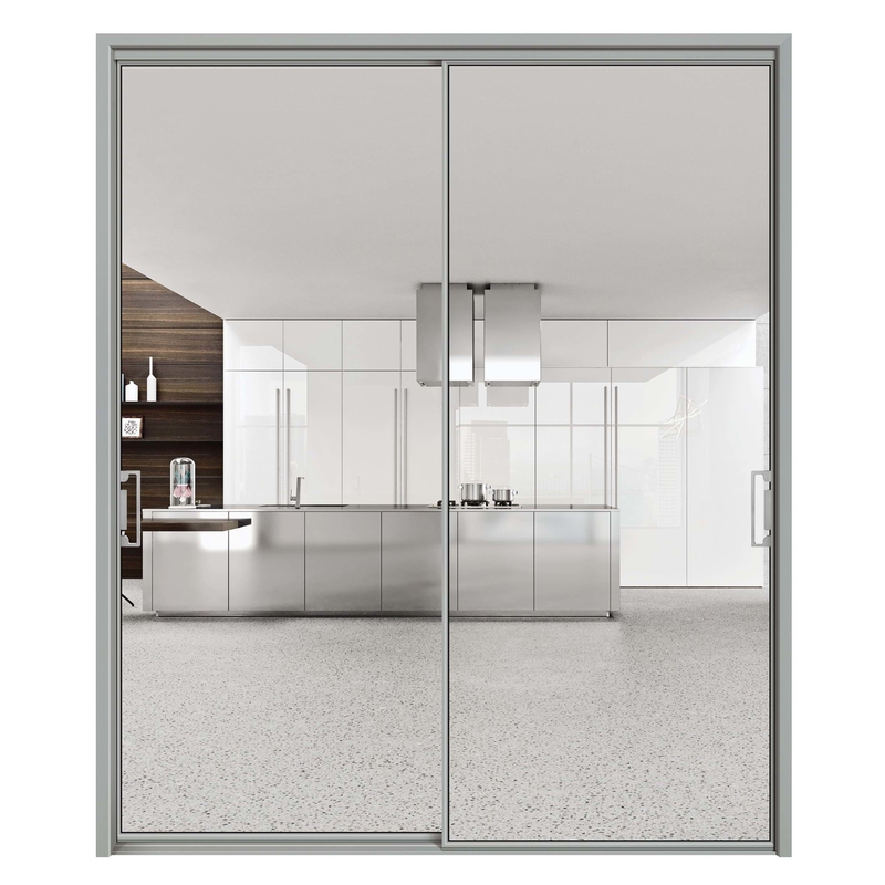 70 Coeficiente de aislamiento térmico Puertas correderas de vidrio de aluminio para diseño contemporáneo