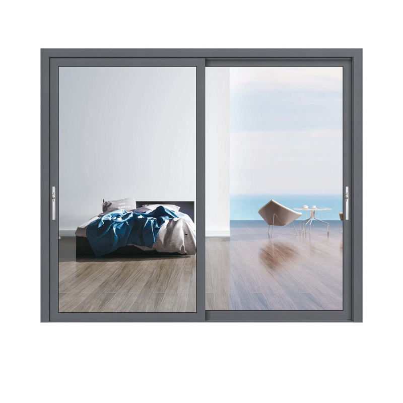 70 Coeficiente de aislamiento térmico Puertas correderas de vidrio de aluminio para diseño contemporáneo