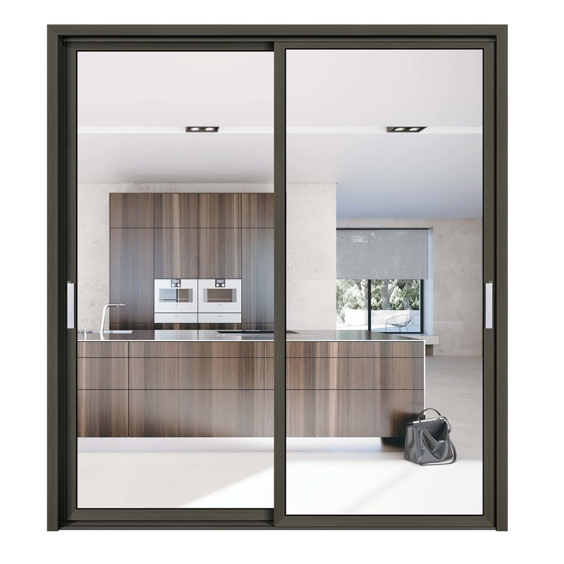 70 Coeficiente de aislamiento térmico Puertas correderas de vidrio de aluminio para diseño contemporáneo