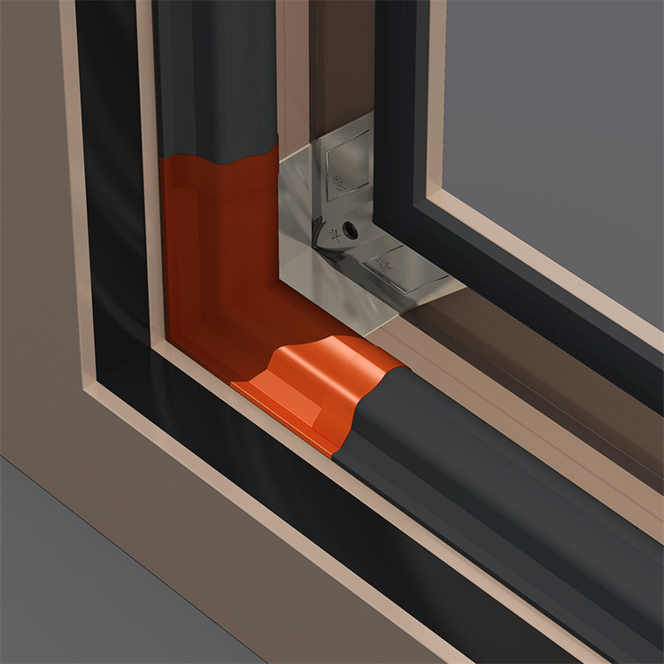 Nivel 9 Resistencia a la presión del viento Ventana de apertura horizontal de aleación de aluminio para dormitorio chino