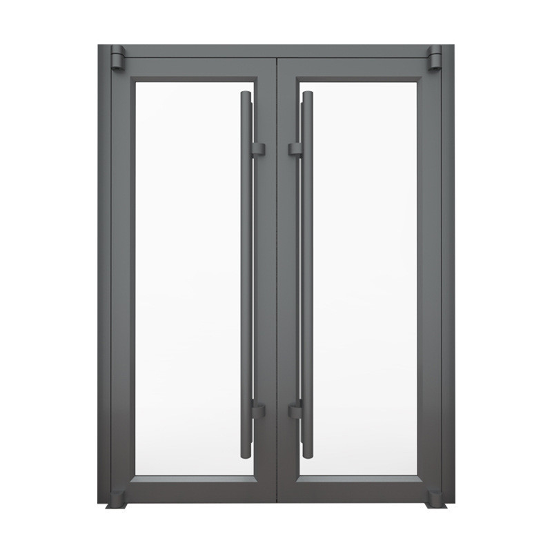 Mejore su espacio con una puerta de resorte de aluminio de doble cristal aislante de sonido y simple