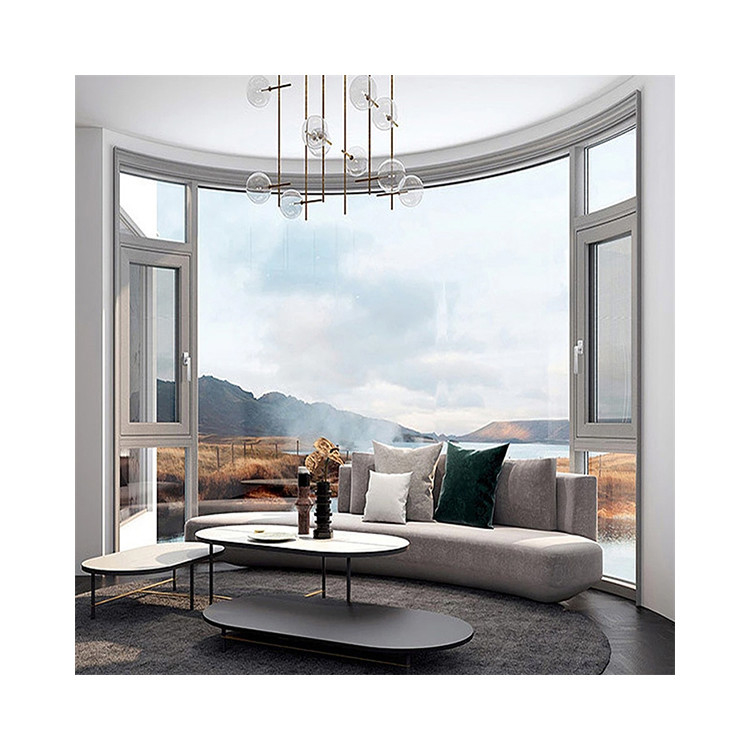 Ventanas de vidrio de aluminio superior con 14 capas de sellado y opción de vidrio triplex