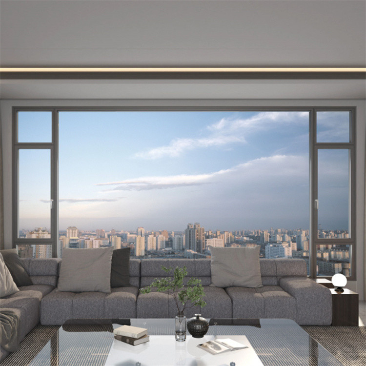 Ventanas de vidrio de aluminio superior con 14 capas de sellado y opción de vidrio triplex