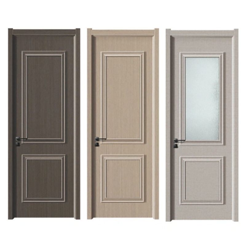 Cuarto de acero inoxidable UPVC PVC puerta de revestimiento para interiores modernos simples