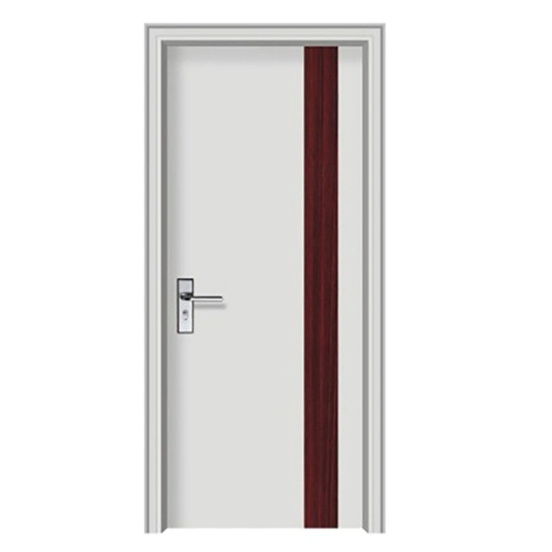 Cuarto de acero inoxidable UPVC PVC puerta de revestimiento para interiores modernos simples