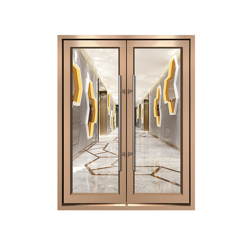 Diseño moderno gran material principal de acero marco de aleación de aluminio puerta de resorte para el beneficio