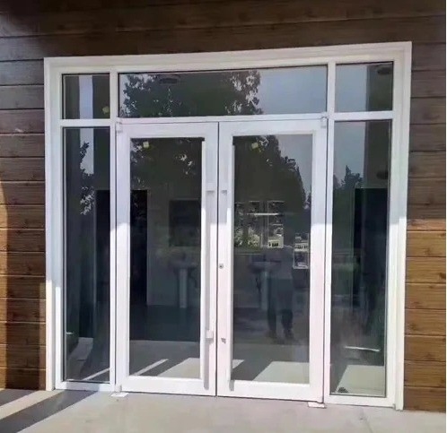 Diseño moderno gran material principal de acero marco de aleación de aluminio puerta de resorte para el beneficio