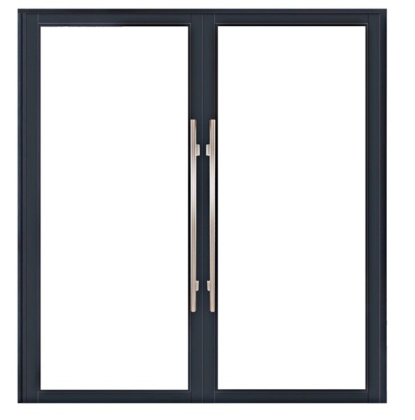 Moderno diseño de aluminio de estructura insonorizada puerta de resorte para empujar y tirar método de apertura