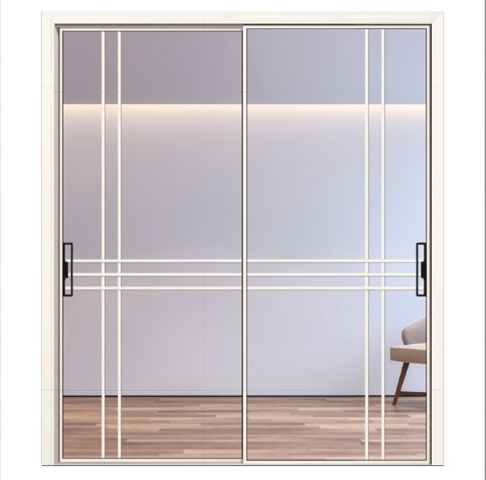 Puertas de vidrio correderas de aluminio de 10 capas de sellado personalizables con anchura de marco de ventana de 70 mm
