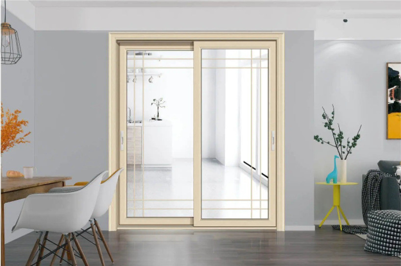 Puertas de vidrio correderas de aluminio de 10 capas de sellado personalizables con anchura de marco de ventana de 70 mm