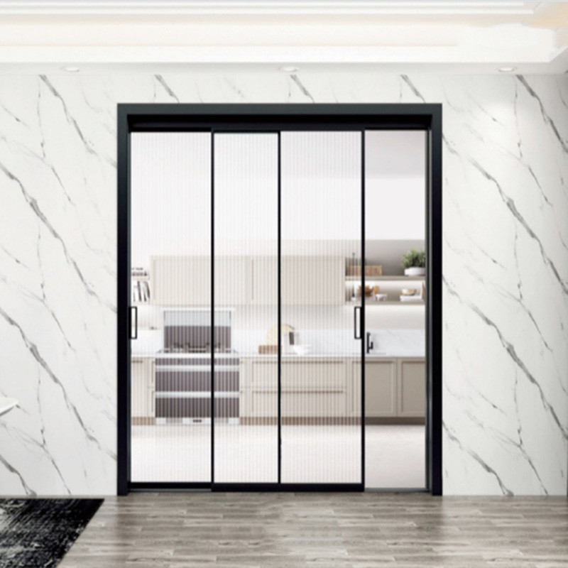 Puertas de vidrio correderas de aluminio de 10 capas de sellado personalizables con anchura de marco de ventana de 70 mm