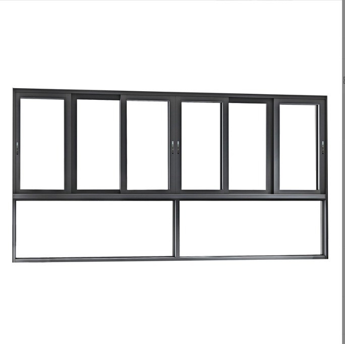 I + D Diseño de cortinas colgantes de aluminio ventanas para terrazas deslizantes / inclinación y apertura giratoria