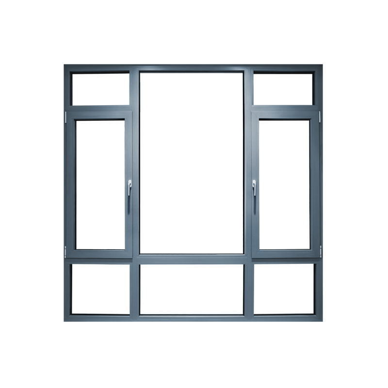 Nivel 6 estanqueidad al agua Puente roto Casamento de perfil de aluminio Ventanas para edificios terminales
