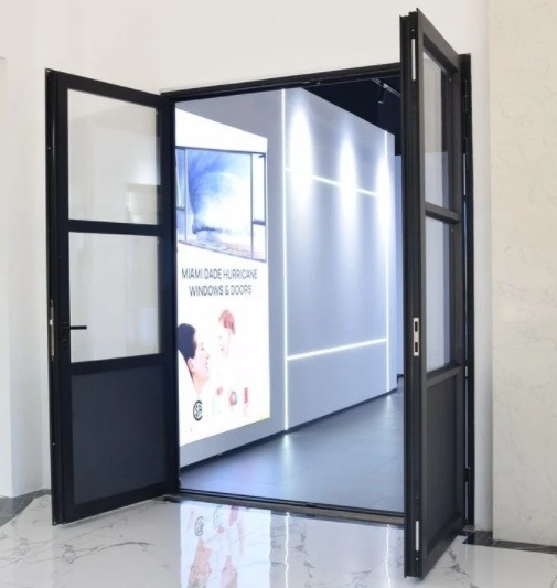 Puertas de revestimiento de aleación de aluminio resistentes al agua con 10 capas de sellado