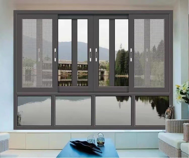 Solución de decoración de fachada de instalaciones de producción avanzadas de doble capa de ventanas correderas insonorizadas
